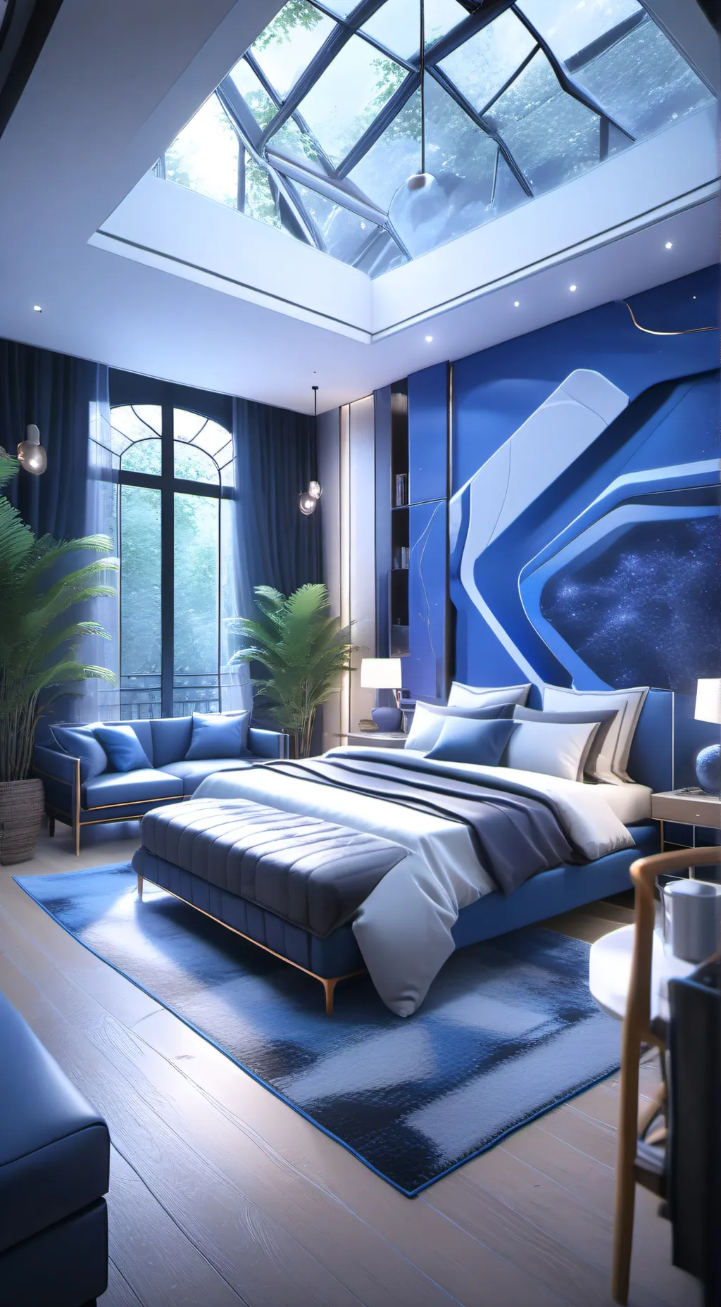 ai character: °Sleepover° background