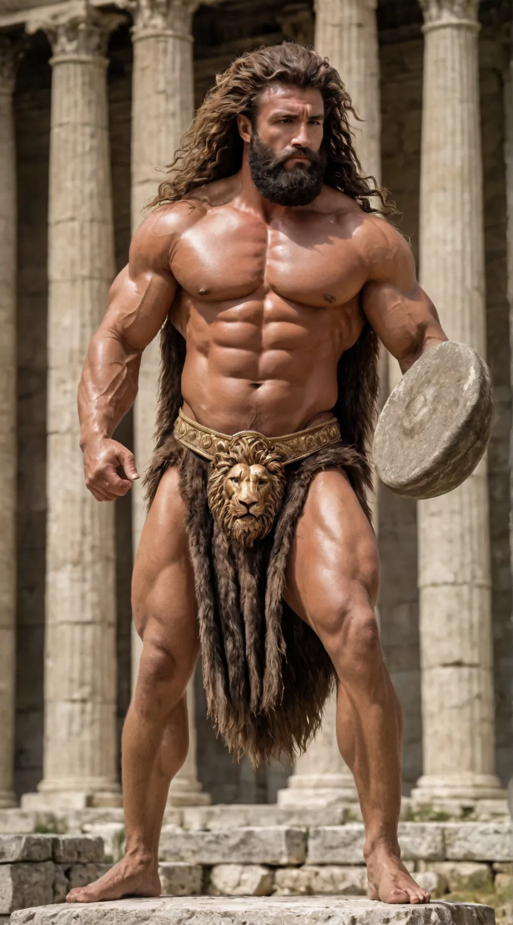 ai character: Hercules  background