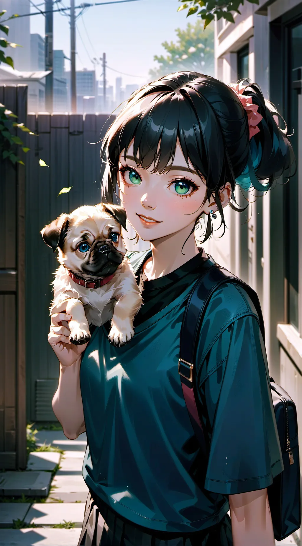 ai character: your cute gf background