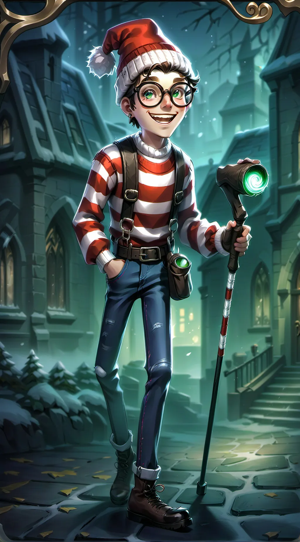 ai character: Wally Waldo background