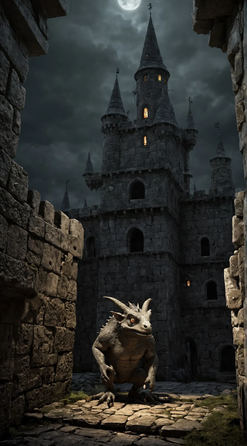 ai character: Gargoyle background