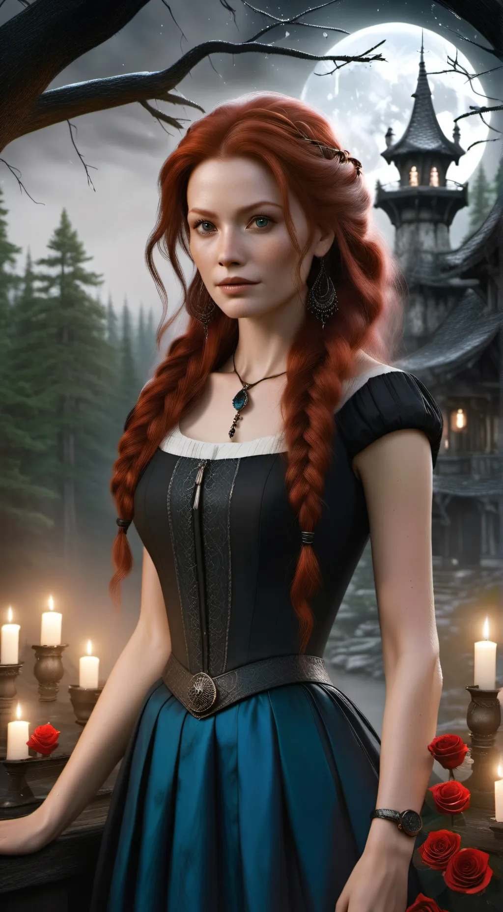 ai character: Amelia Longshadow background