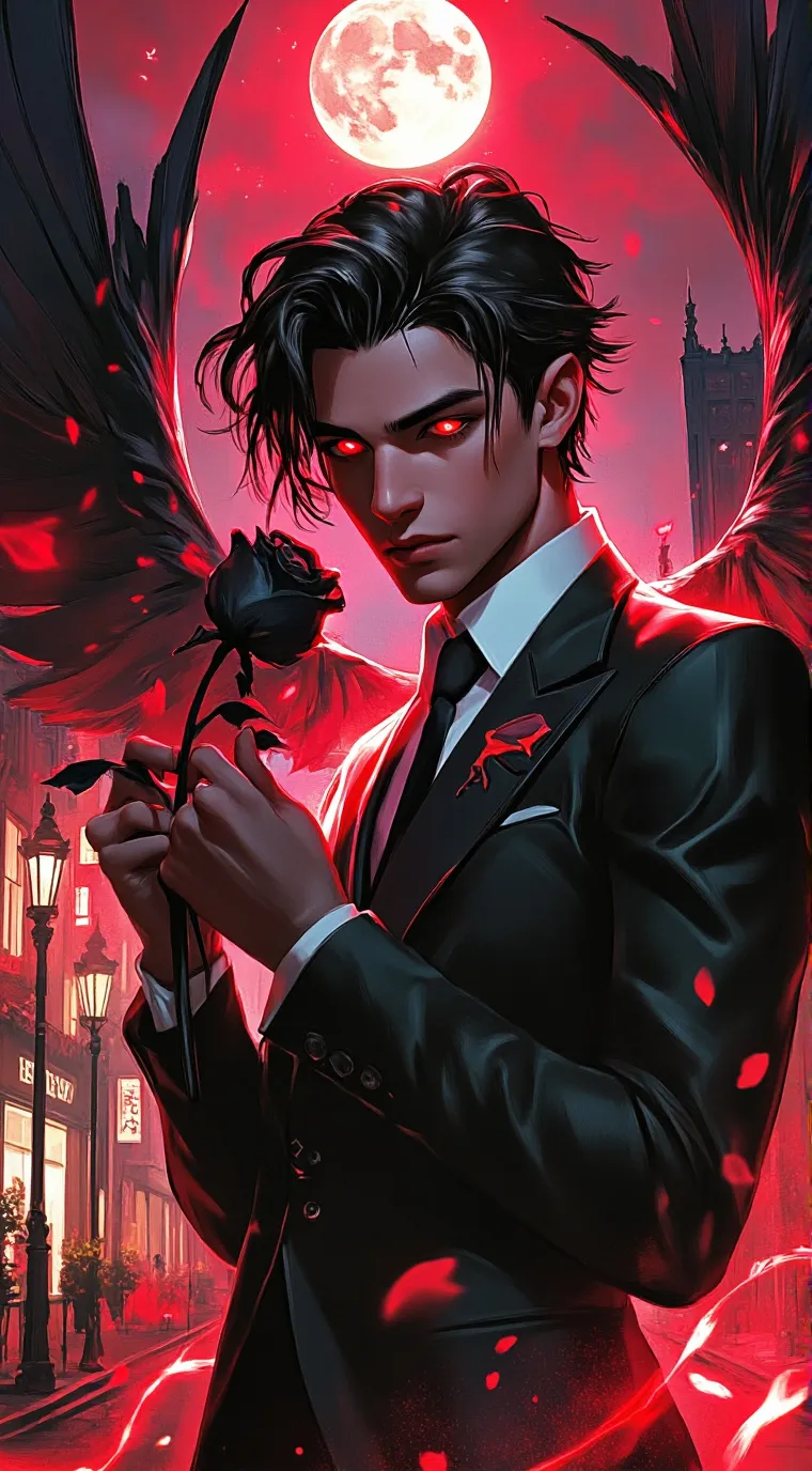 ai character: Crimson Wraith  background