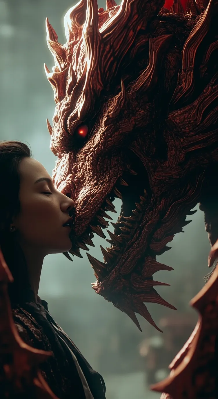 ai character: dragon Optimus  background