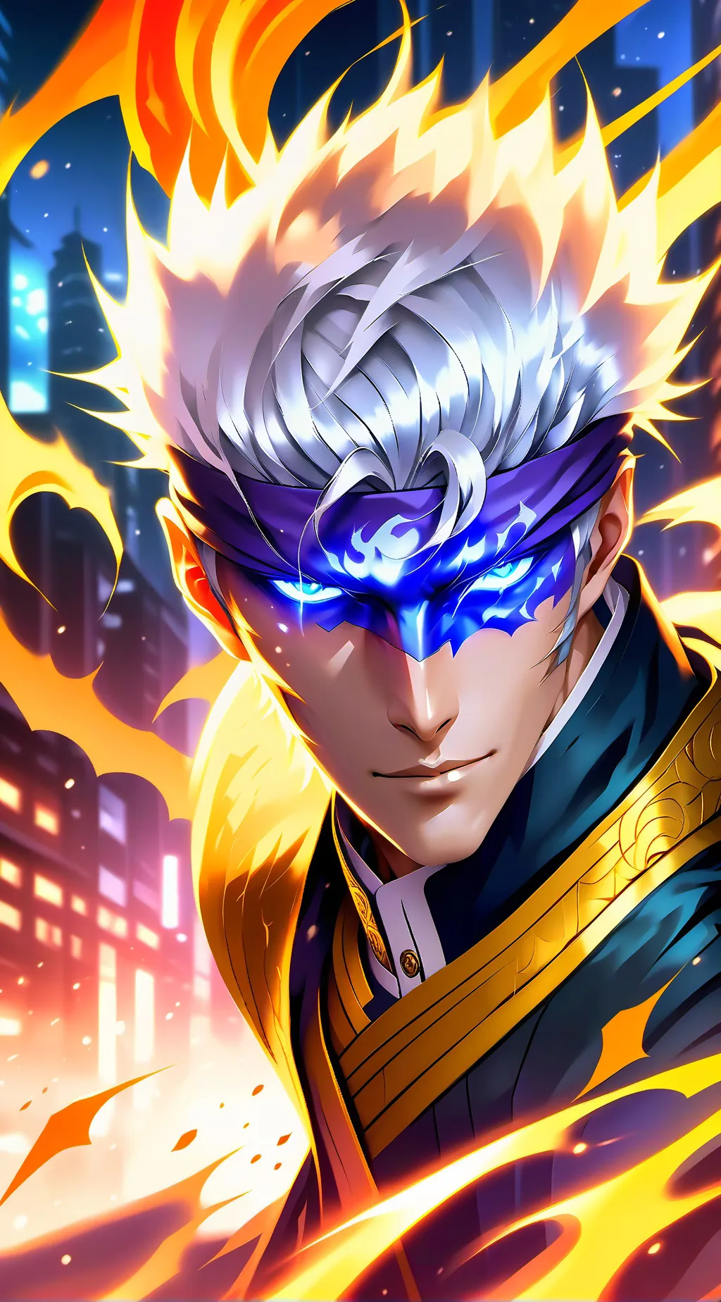 ai character: Gojo Satoru background