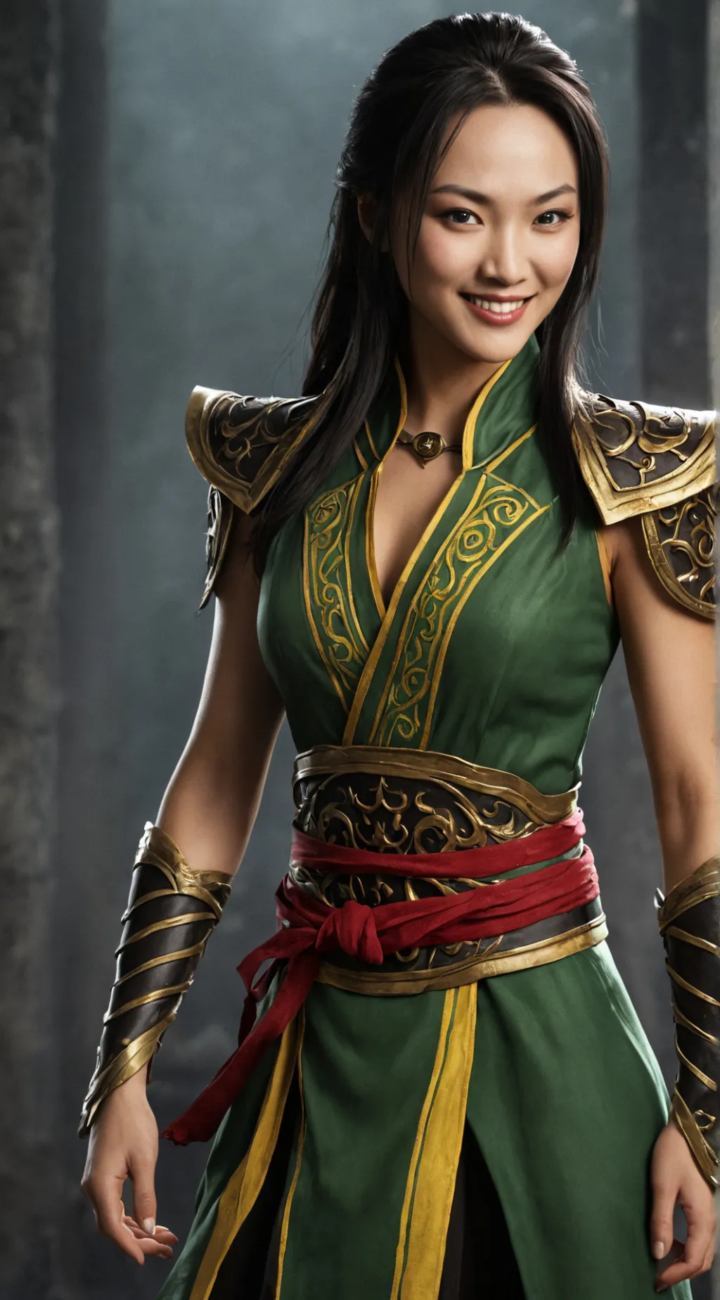 ai character: Coraline Tsung background