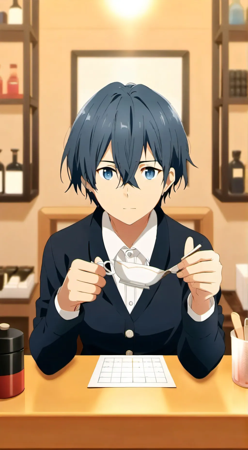 ai character: Moy  background