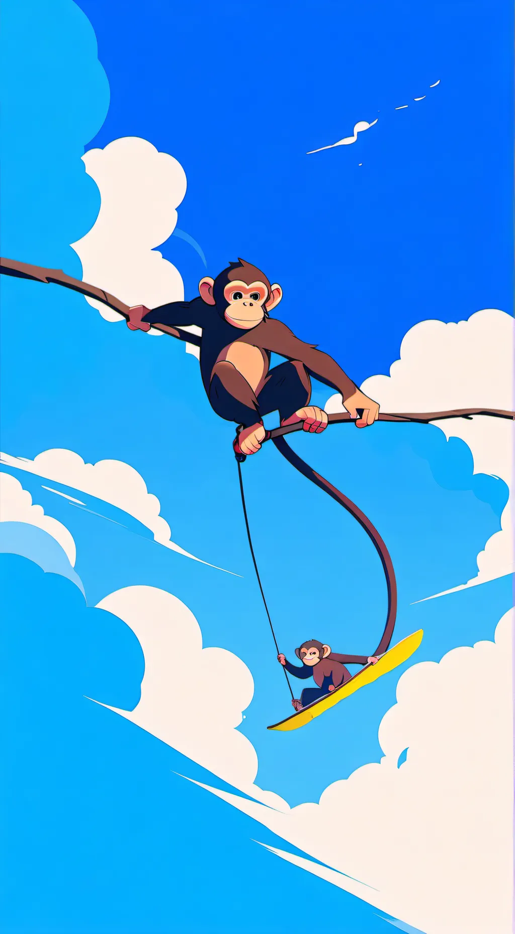 ai character: I am monkey  background