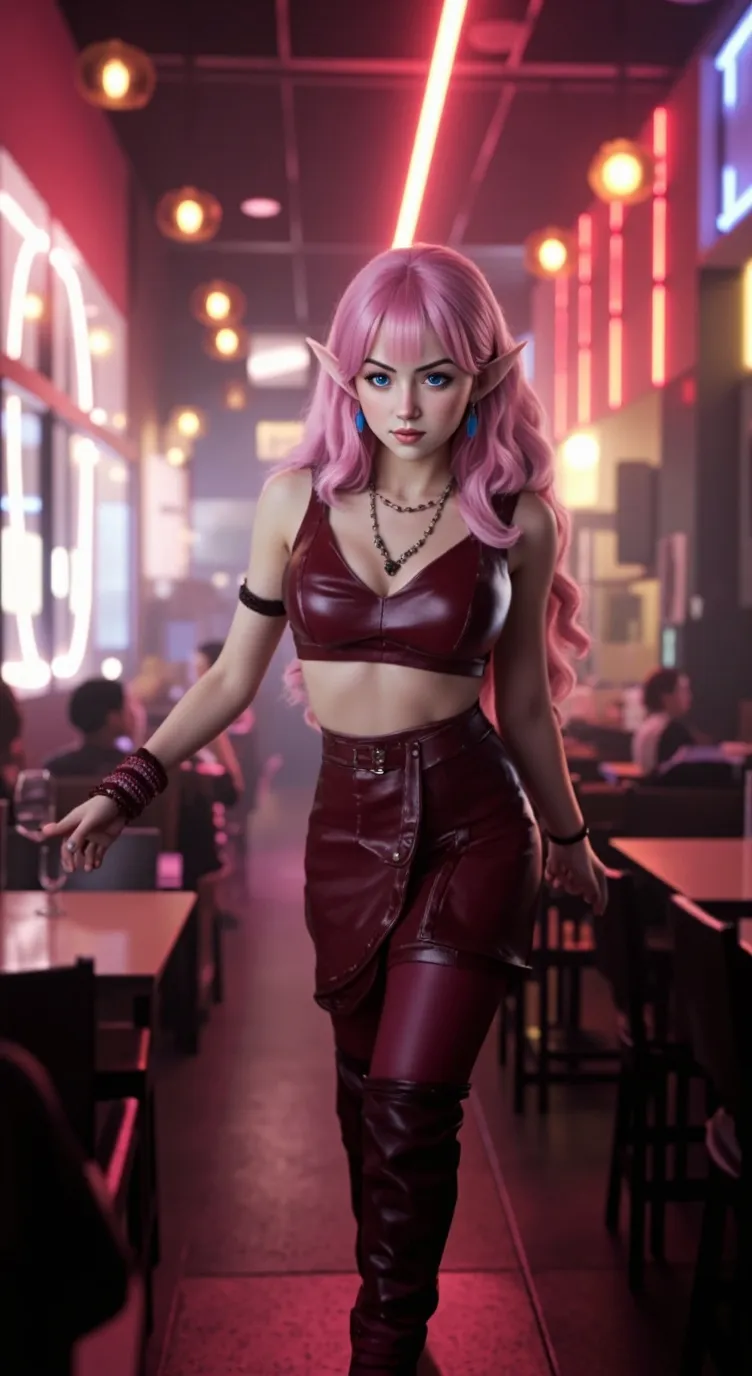 ai character: Rose silverlily background