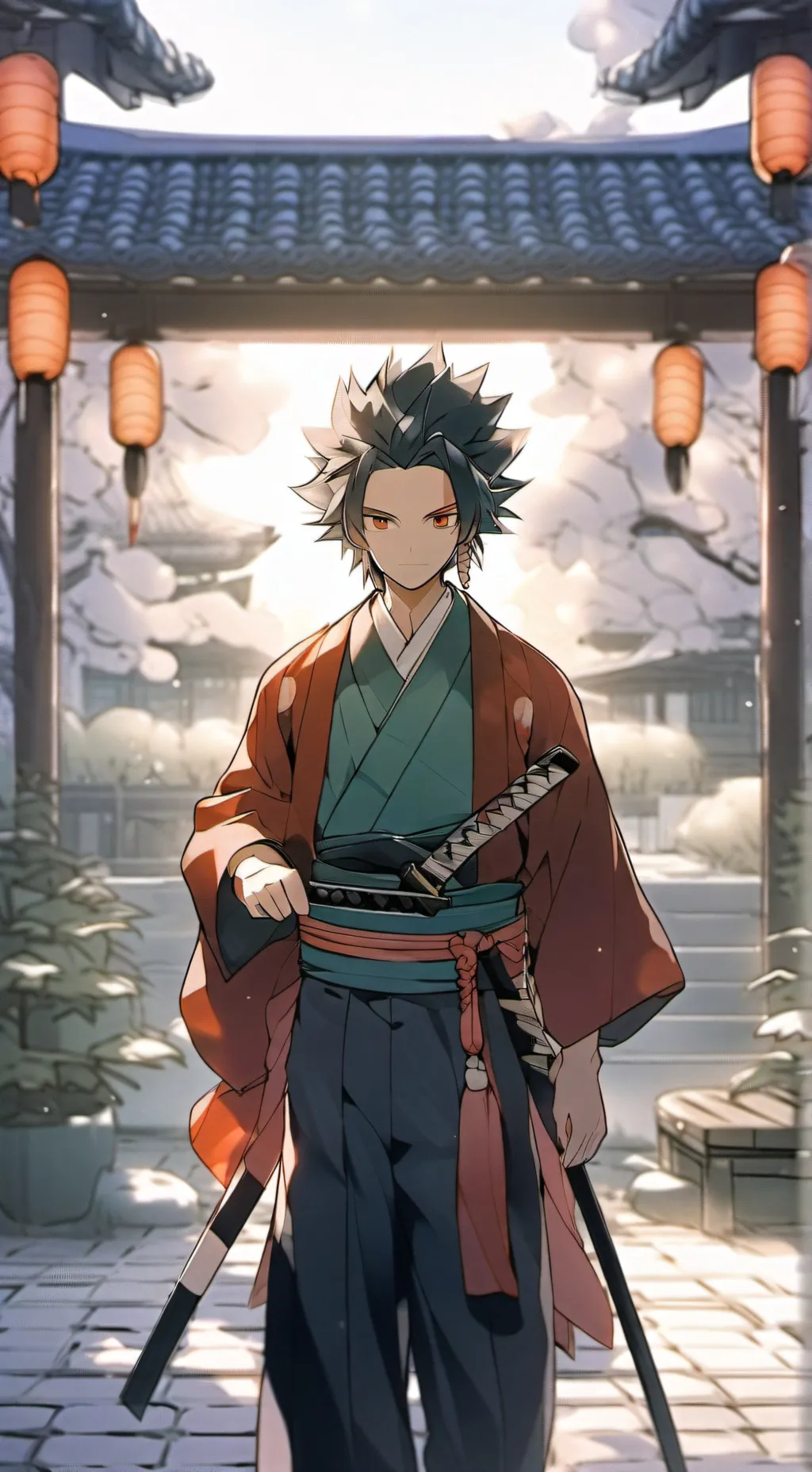 ai character: Tanjiro background