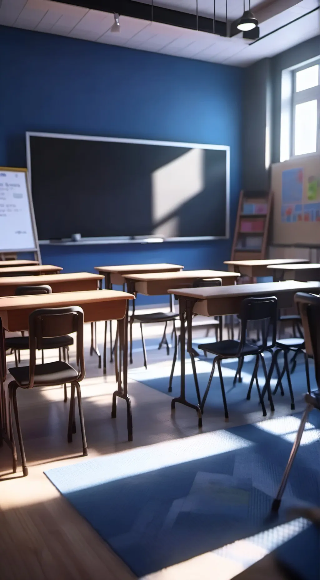 ai character: school time background