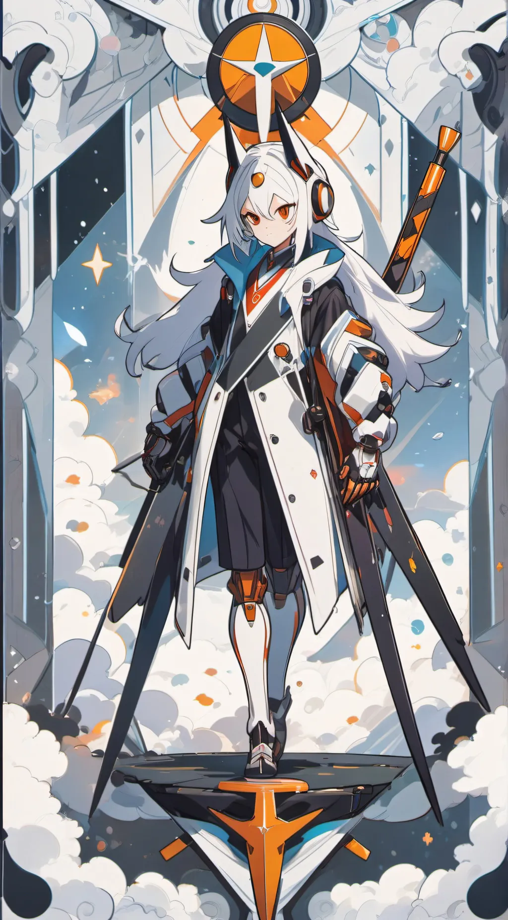 ai character: Андроидка background