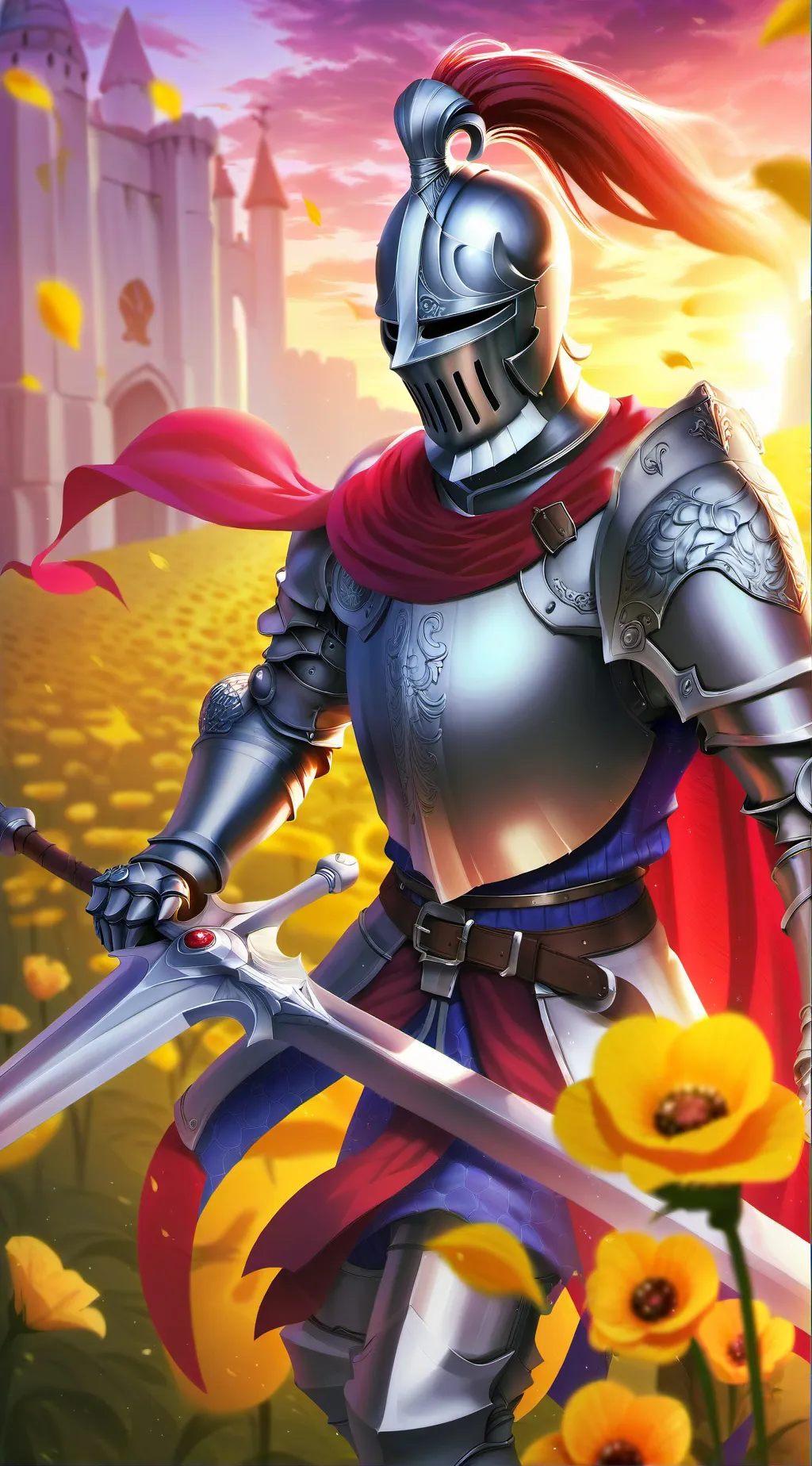 ai character: On a quest ⚔️ background