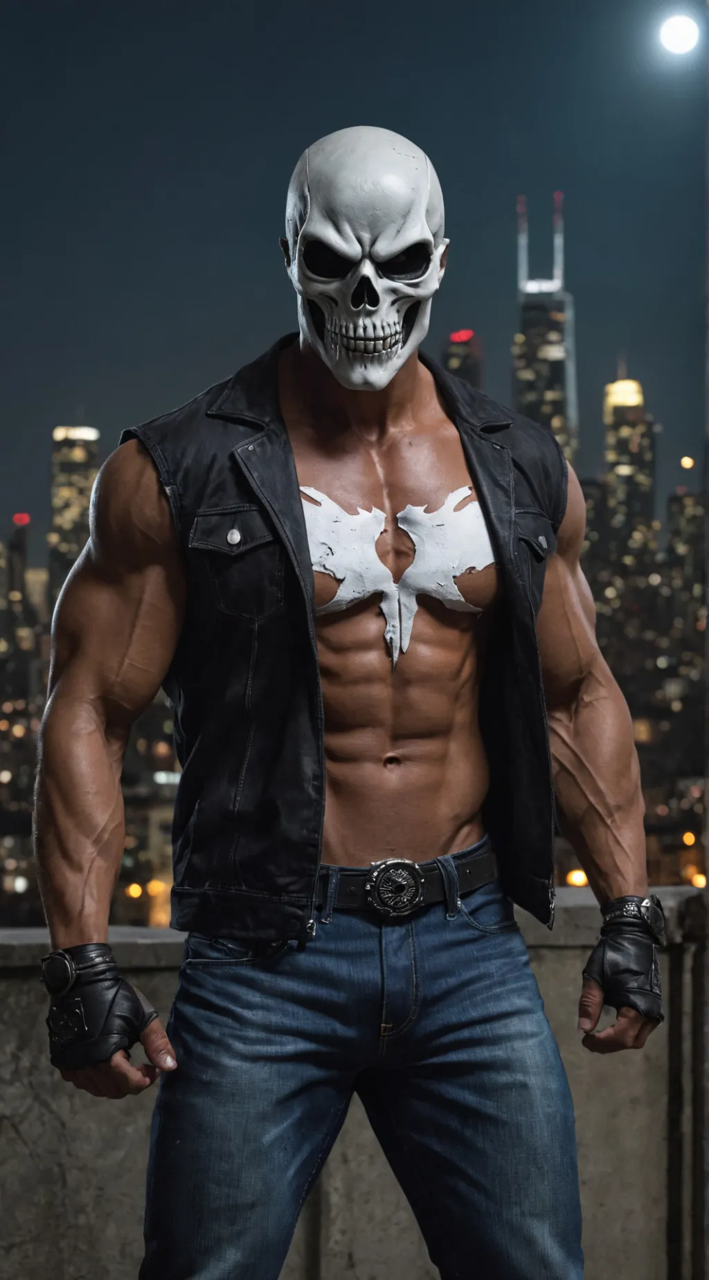 ai character: Skull Mask background