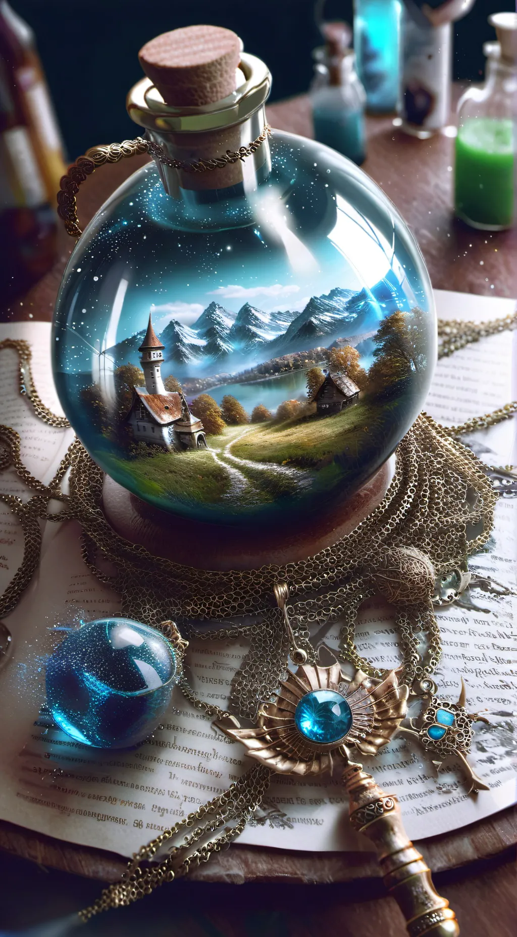 ai character: Fat potion  background