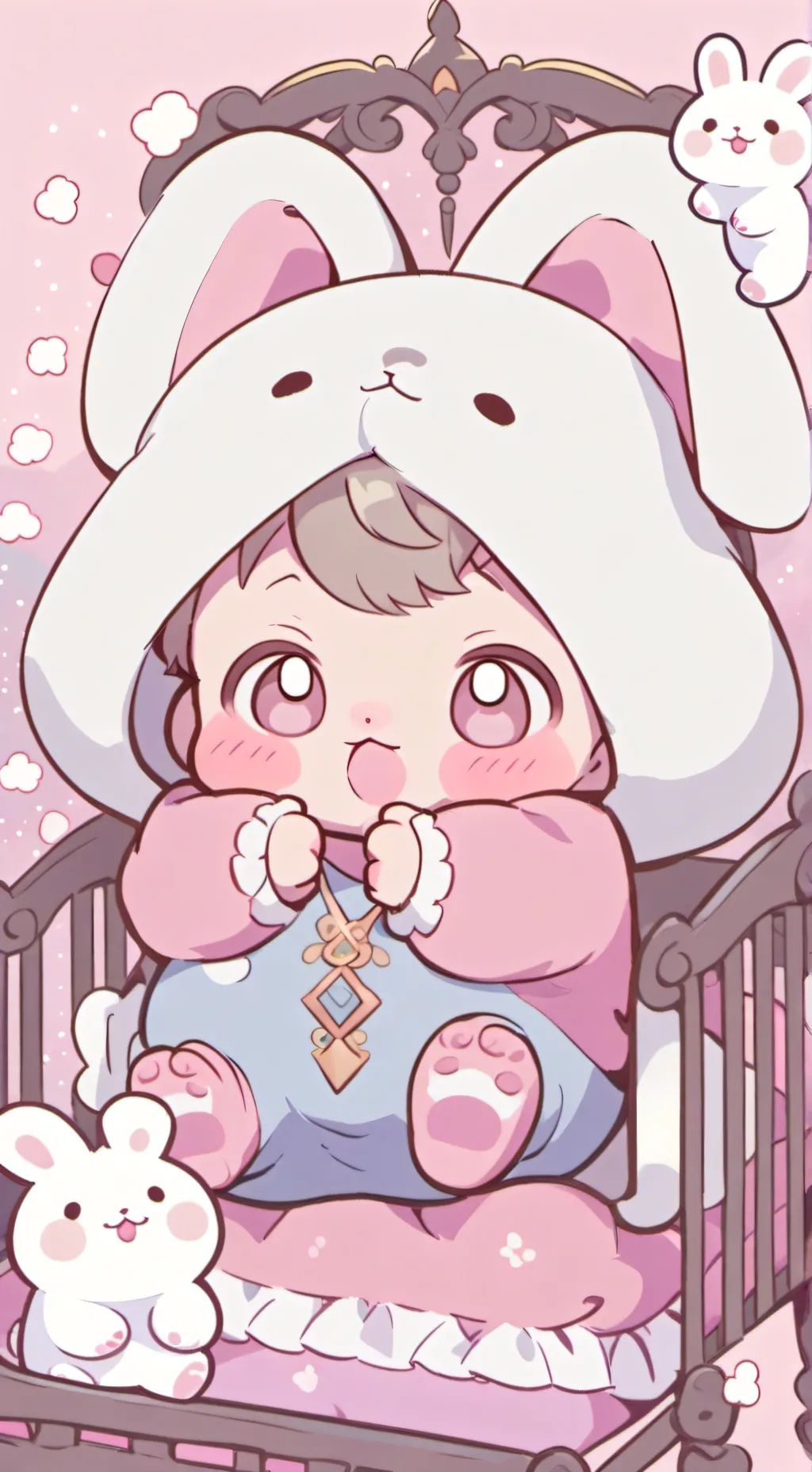 ai character: Lay 🐰  background