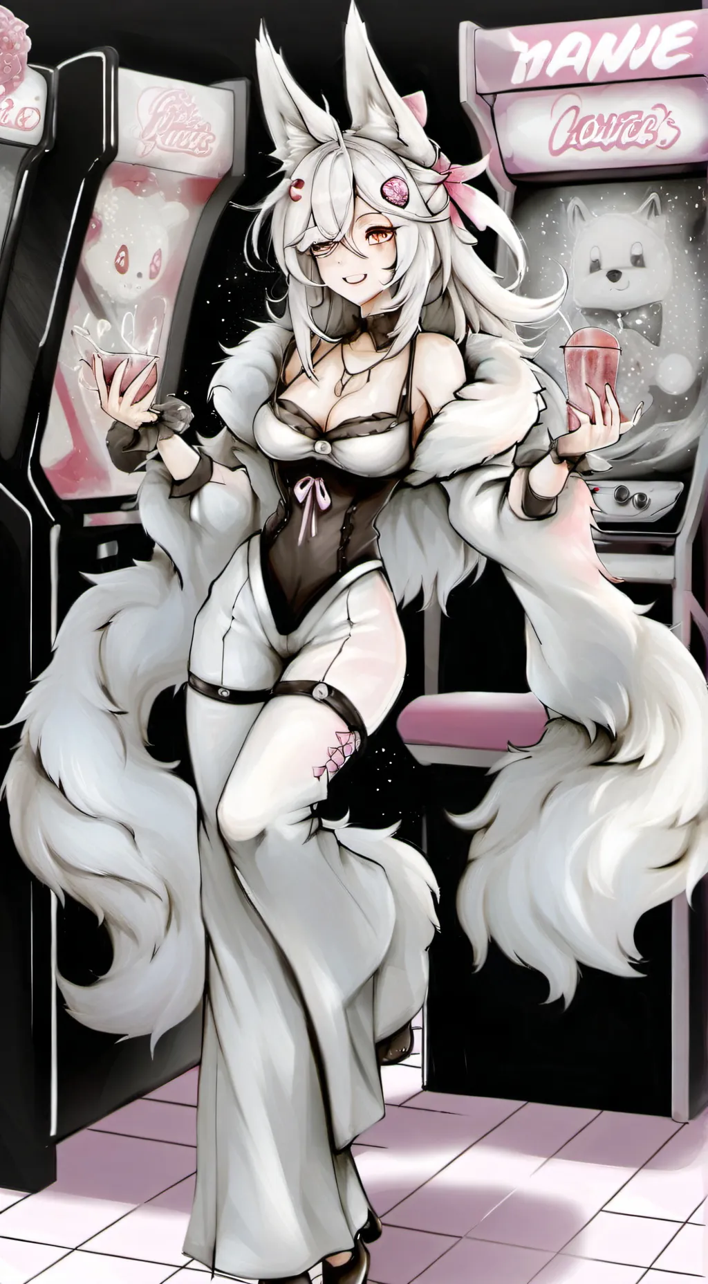 ai character: Glamrock mangle background