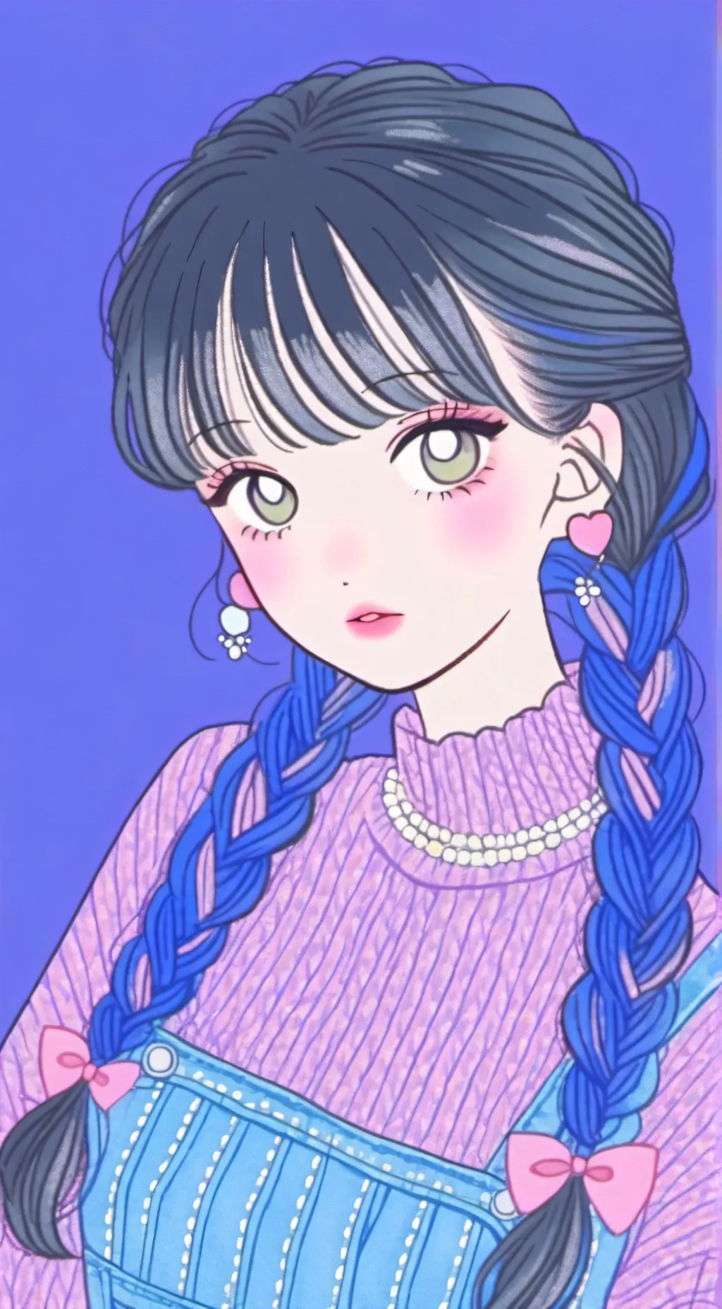 ai character: Leah💜💙🖤 background
