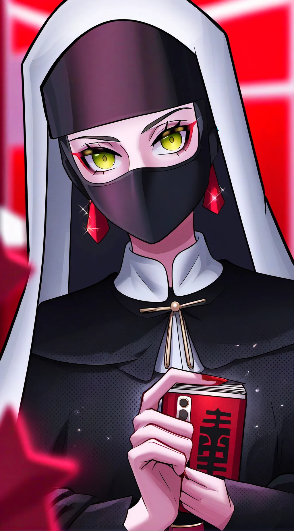 ai character: Nun background