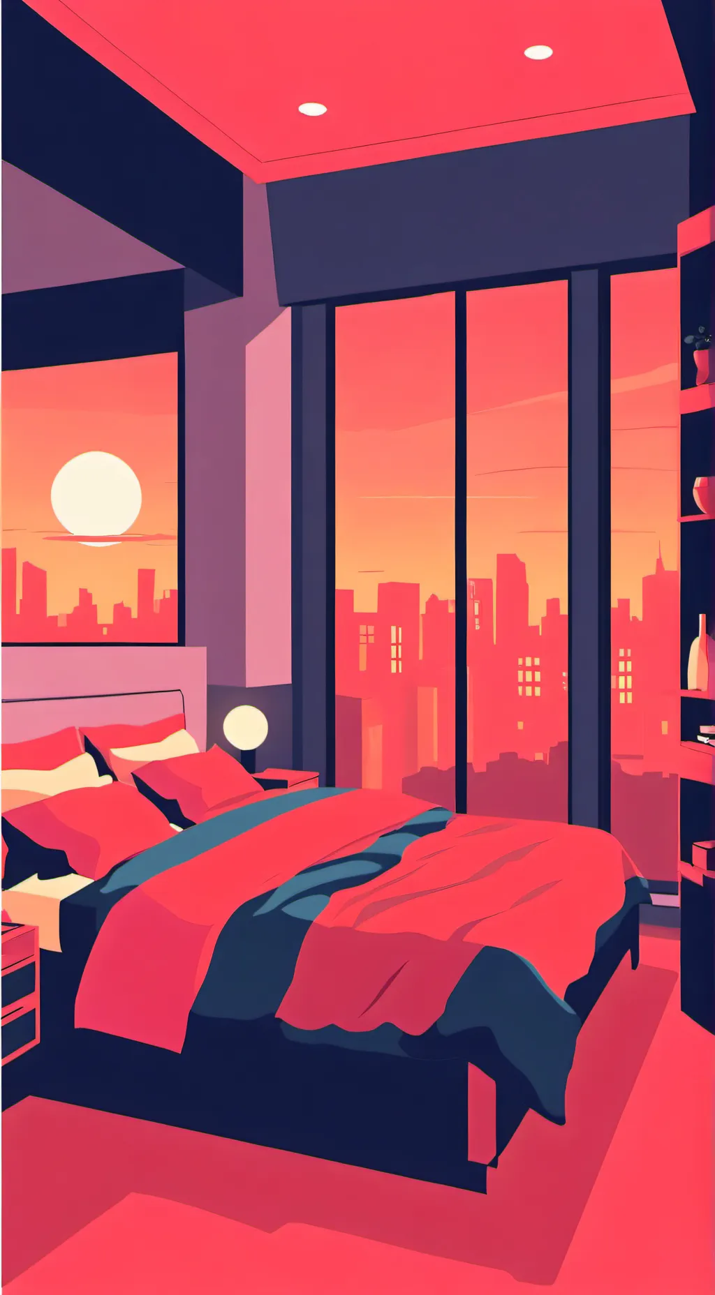 ai character: PenthouseSleepover background