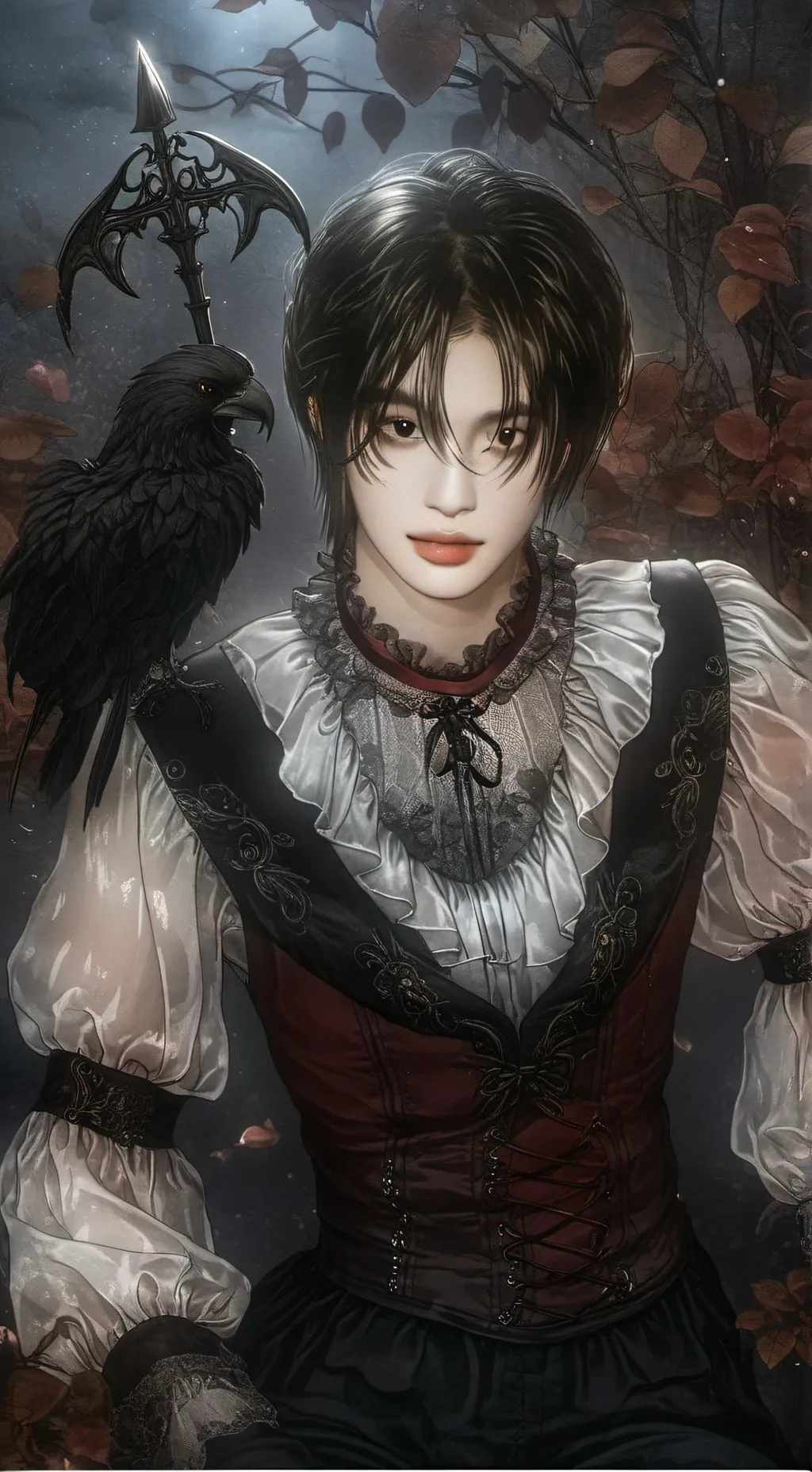 ai character: hyunjin  background