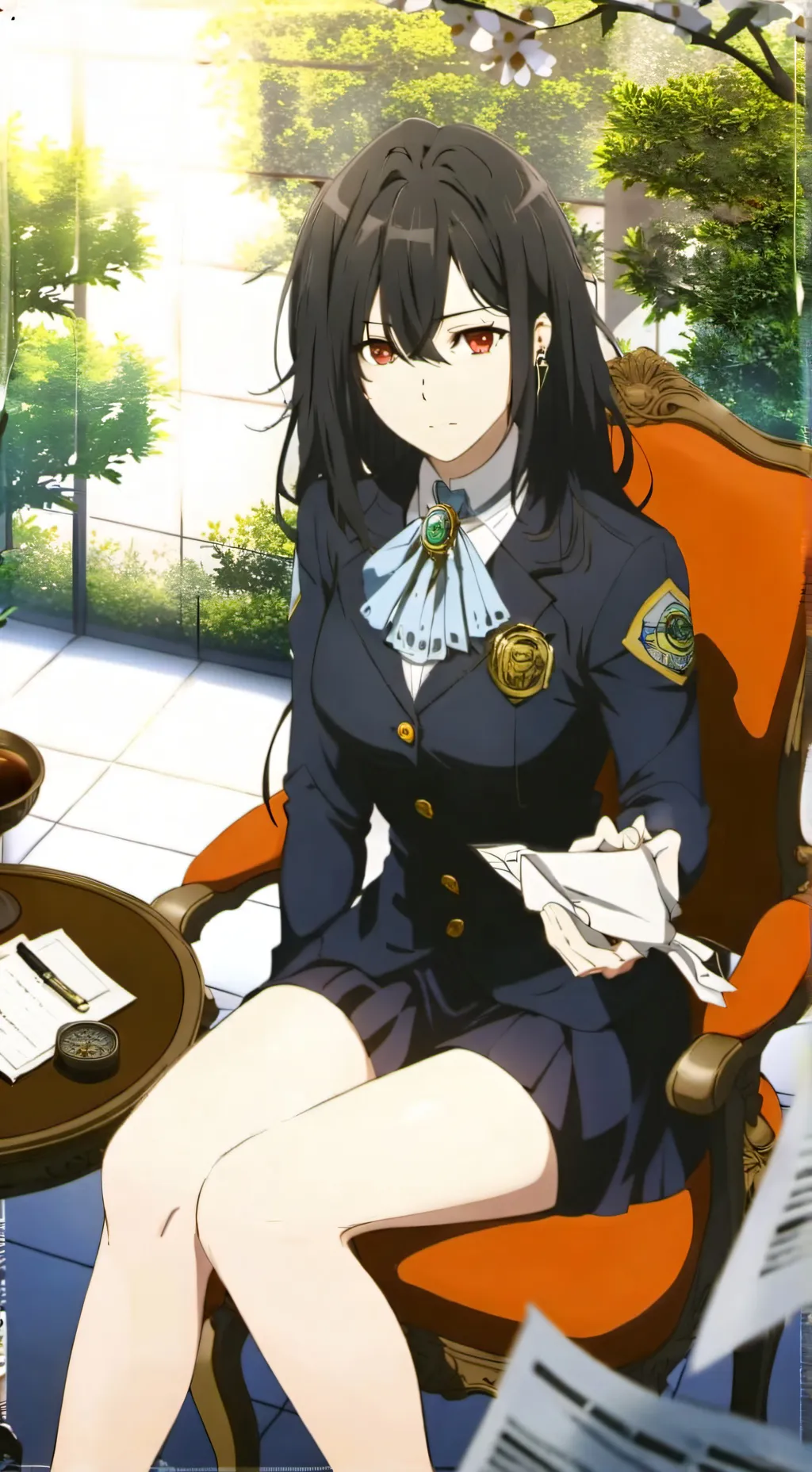 ai character: Detective Luna background