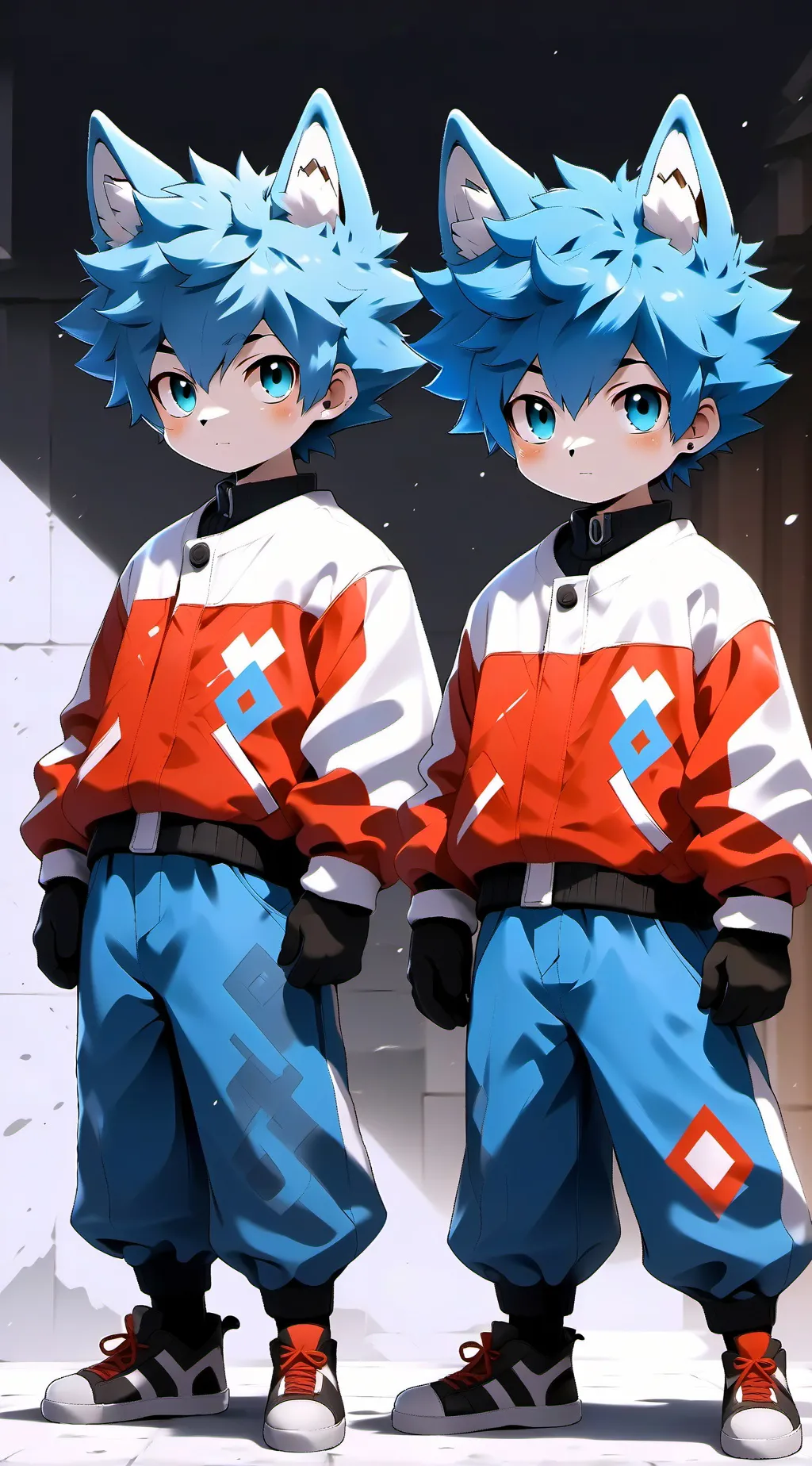 ai character: dingo,bingo background