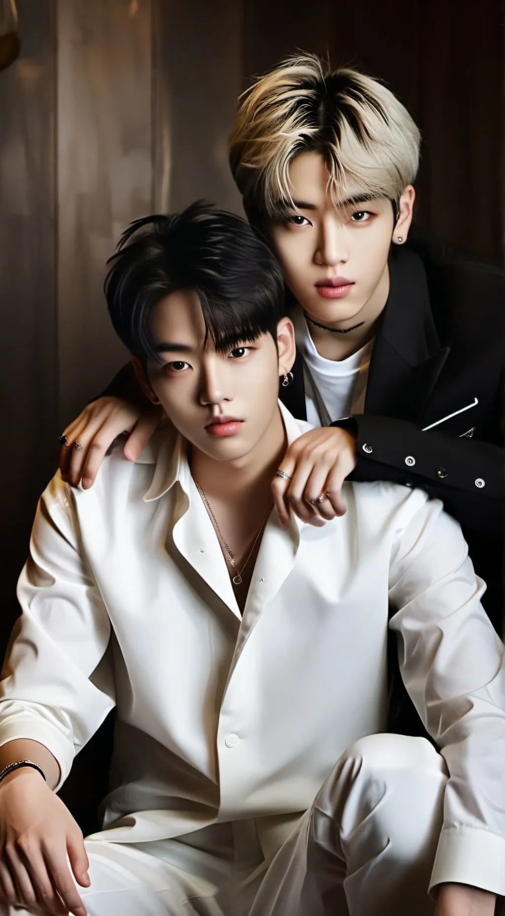 ai character: hyunjin & felix background