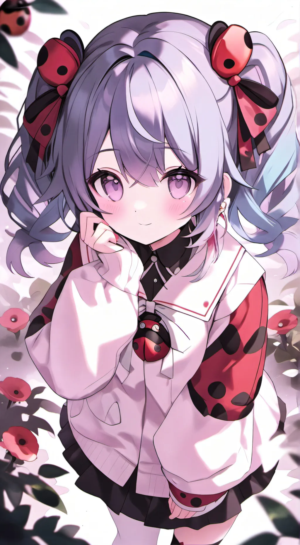 ai character: The Fake ladybug.  background