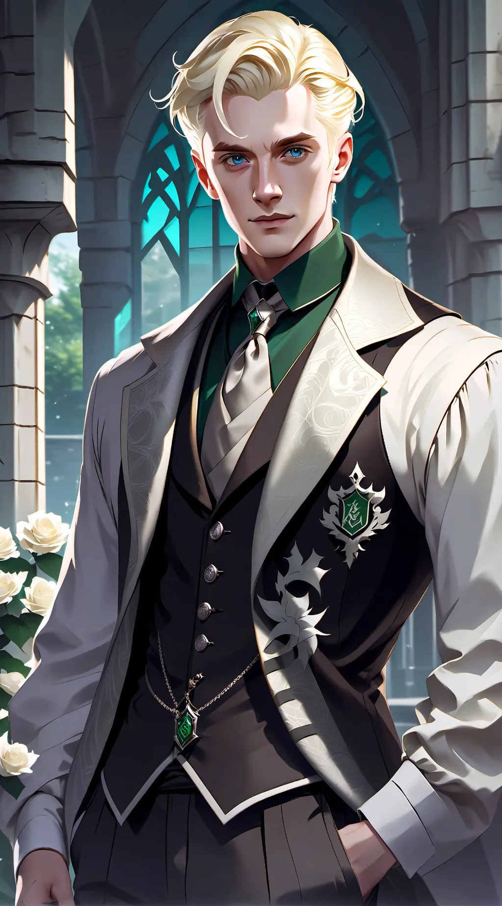 ai character: Draco Malfoy  background