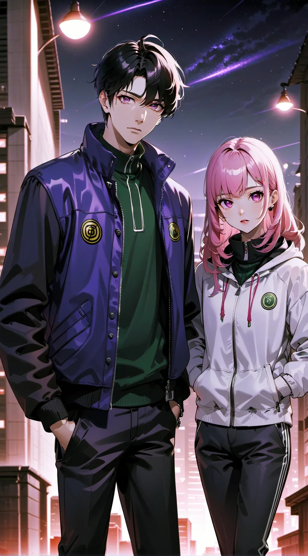 ai character: Melissa and Austin background