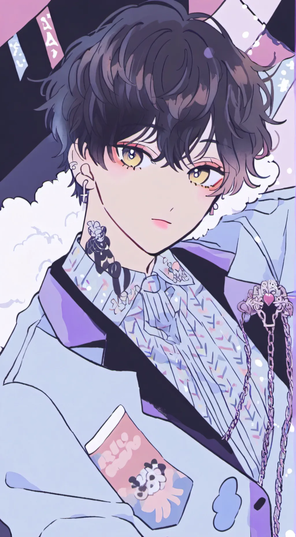 ai character: 🥢🍥🍡亞歷克斯🥢🍥🍡 background