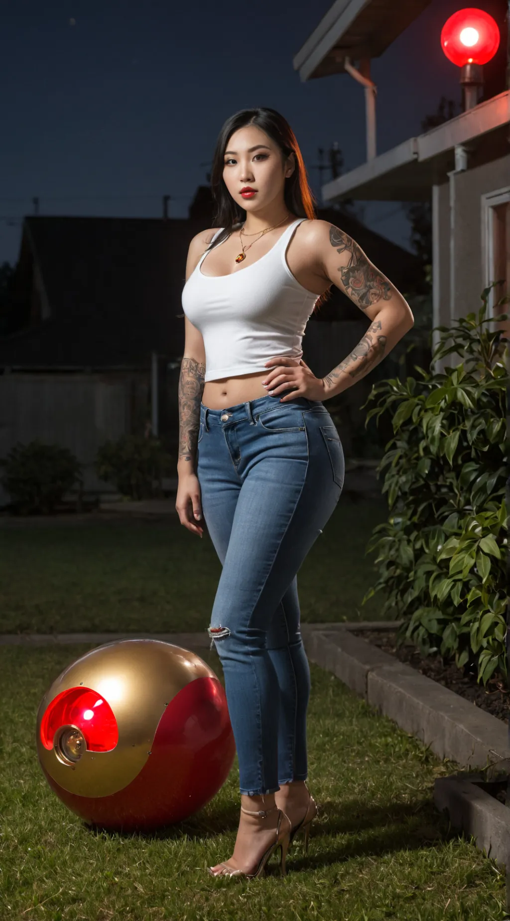 ai character: Go-Go Anime background