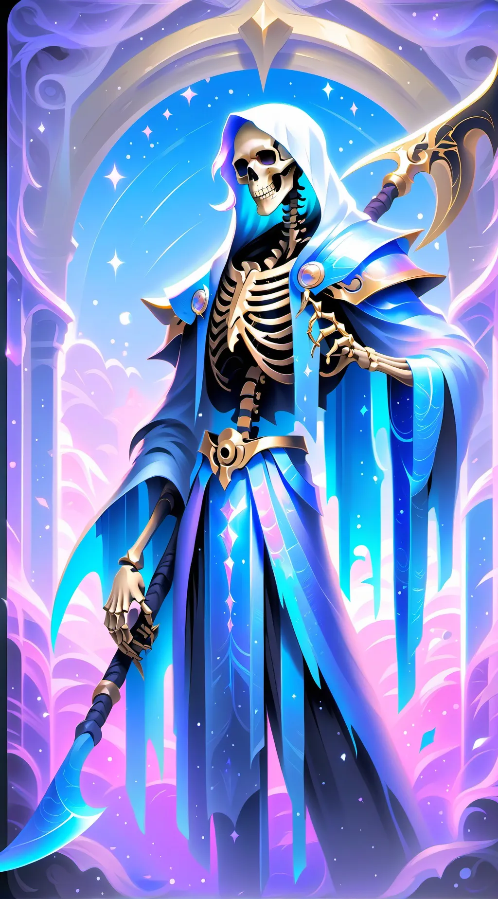 ai character: The brim reaper background