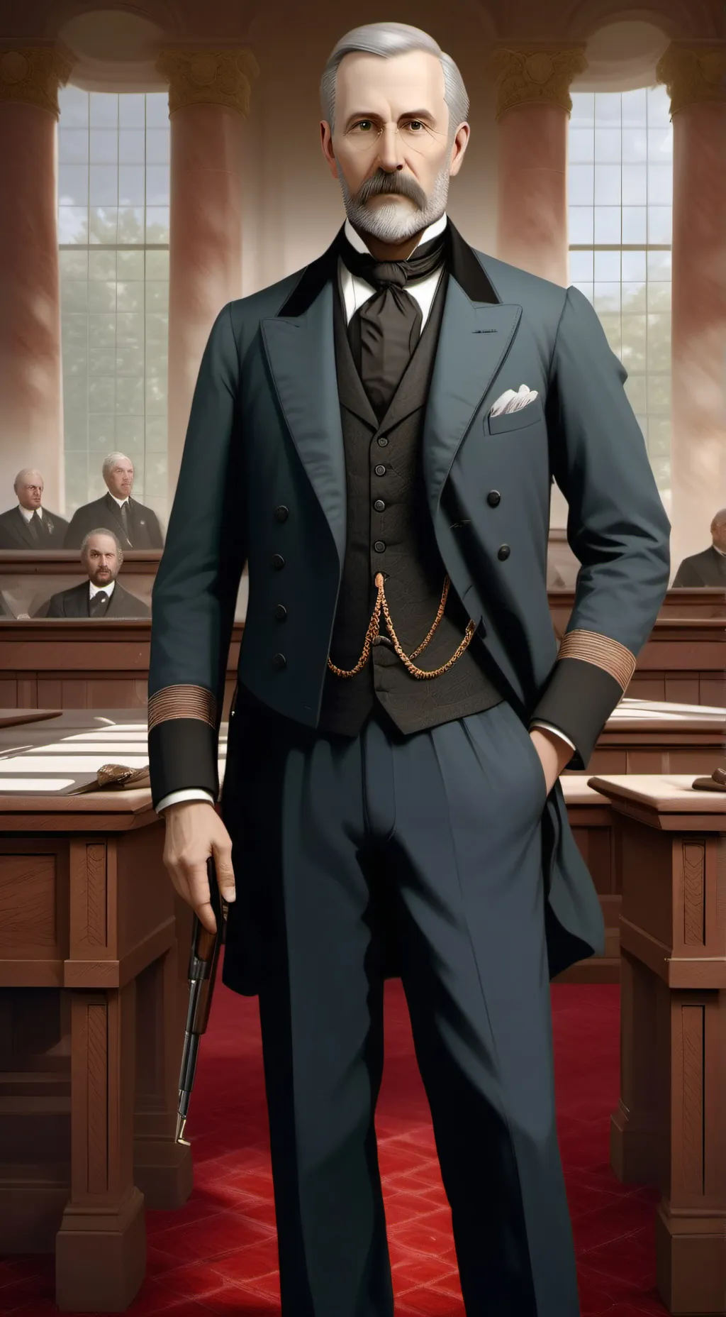 ai character:  Lewis Martin background