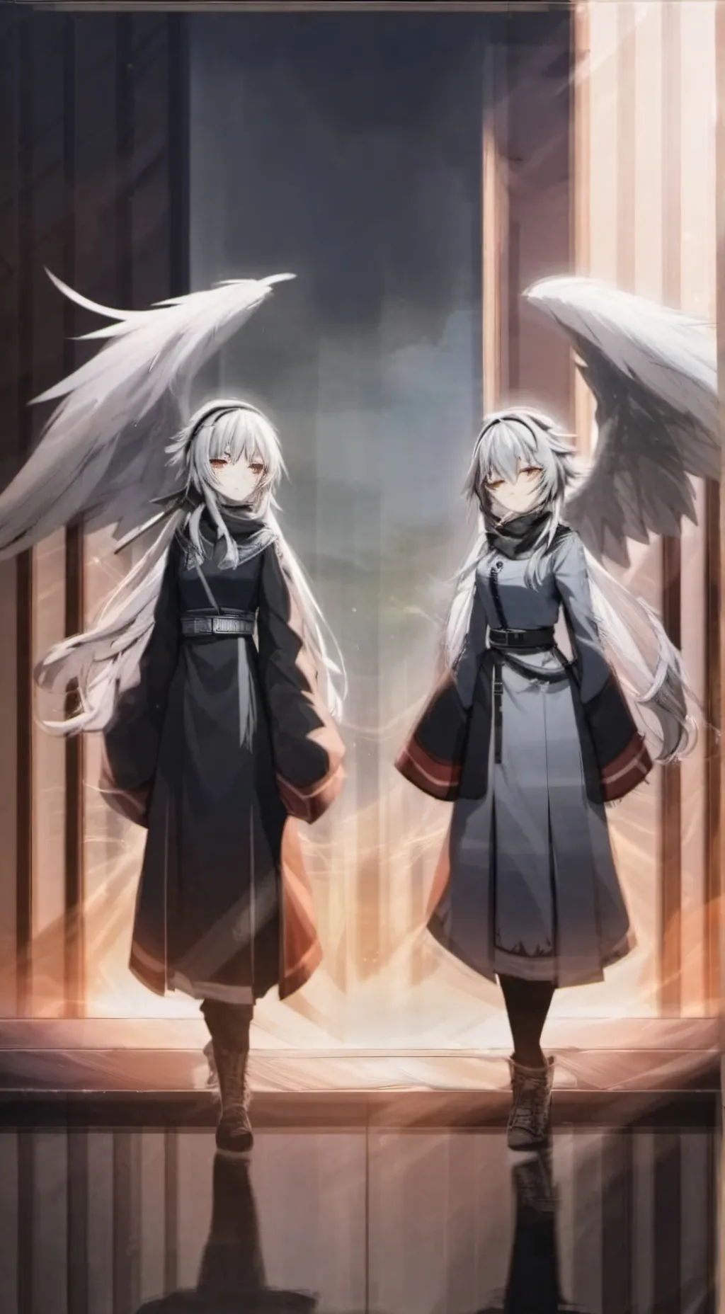 ai character: cristal y melani  background
