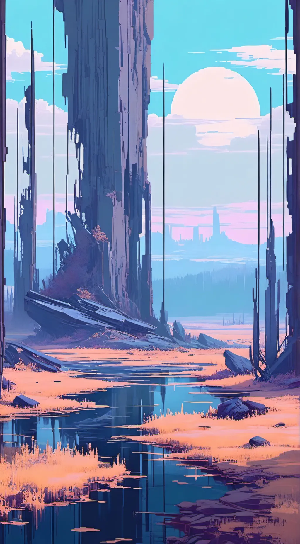 ai character: un páramo vacío. background