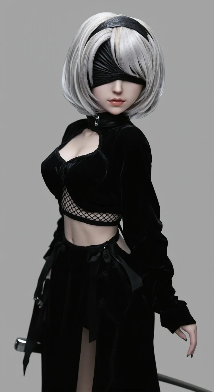 ai character: 2B❤️ background