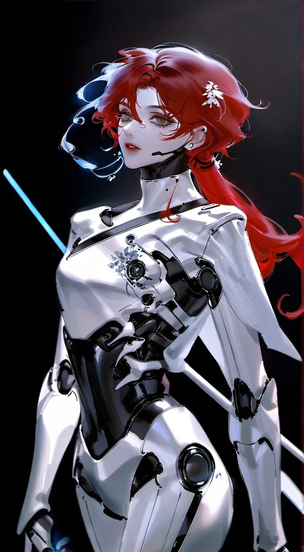 ai character: Amber background