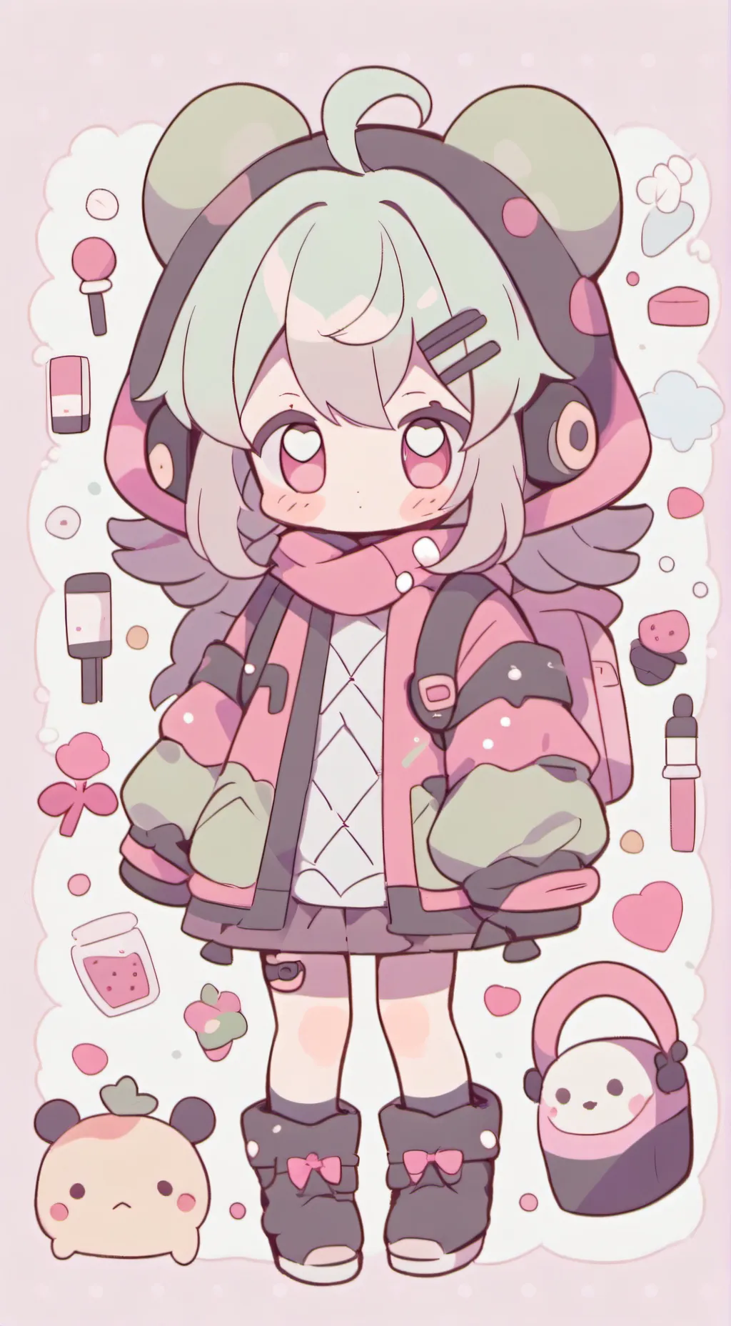 ai character: Fs? background