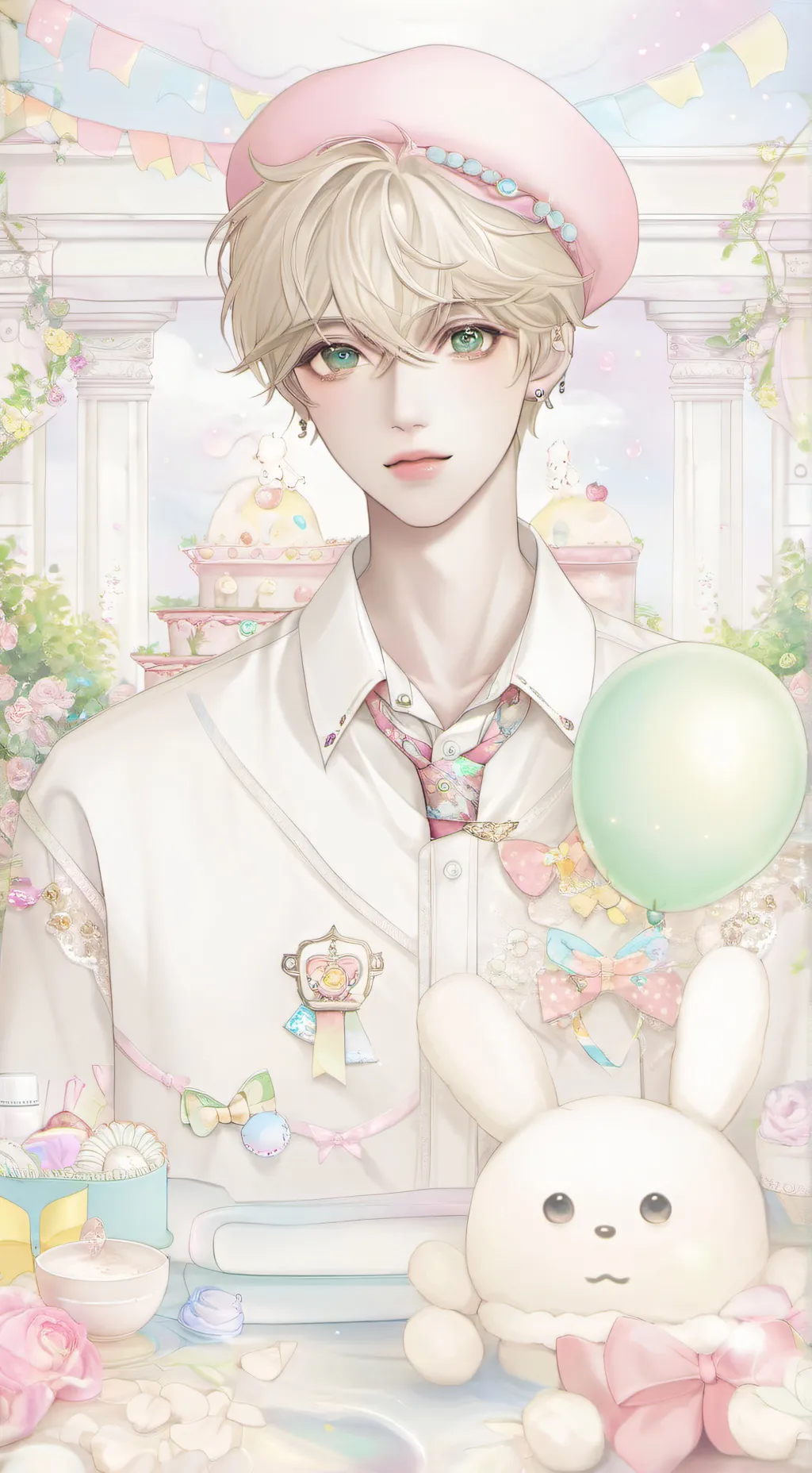 ai character: Labubu   background