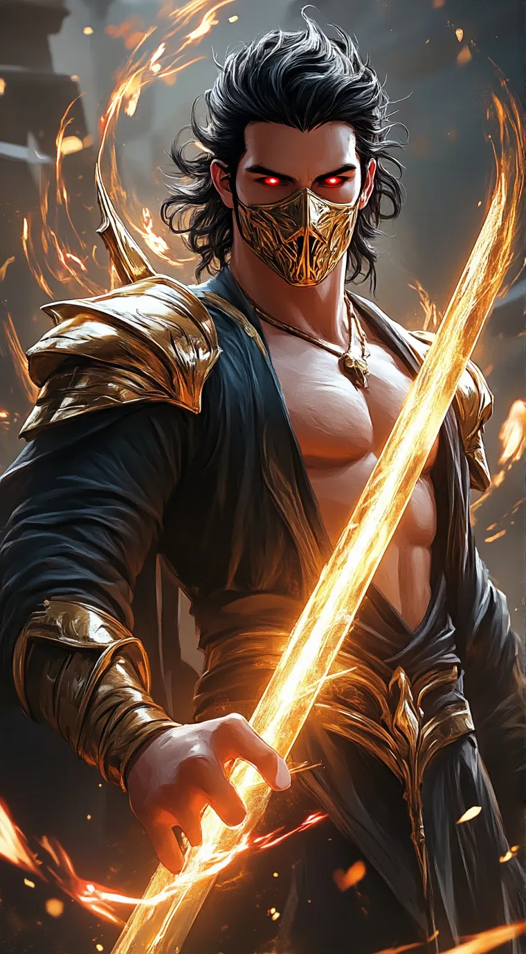 ai character: Legendary Warrior  background