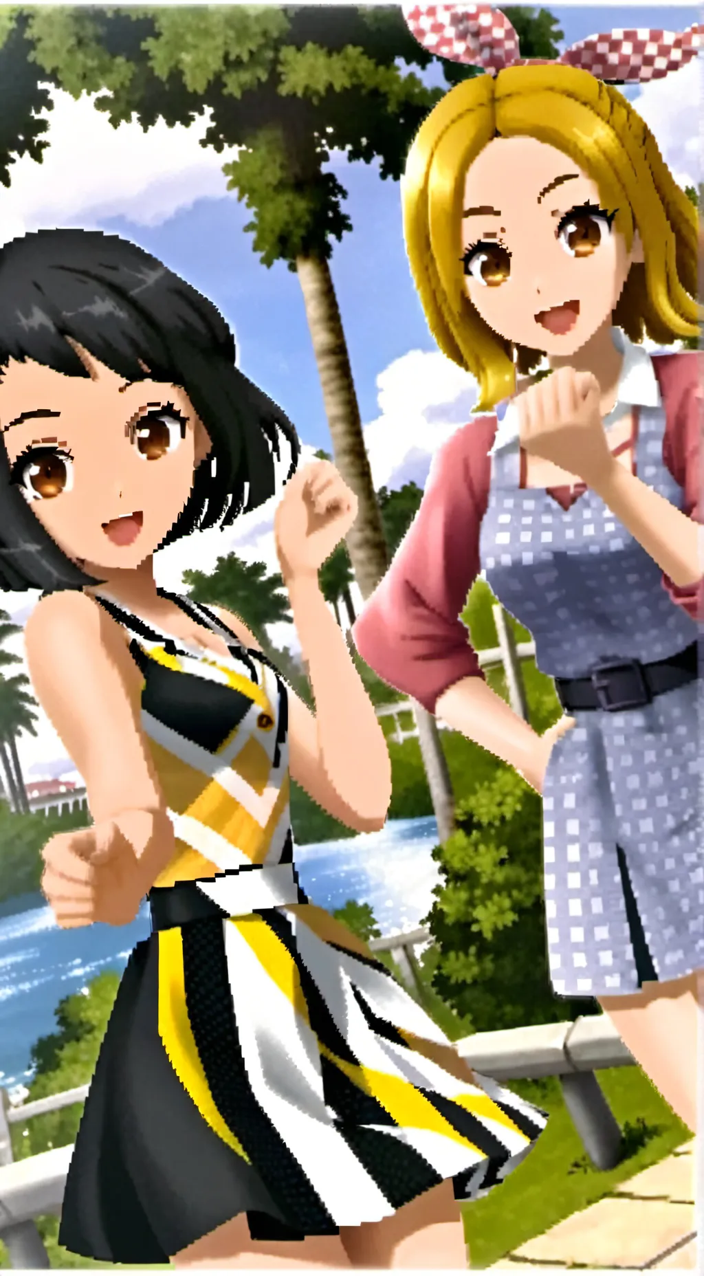 ai character: Alie and Raley background