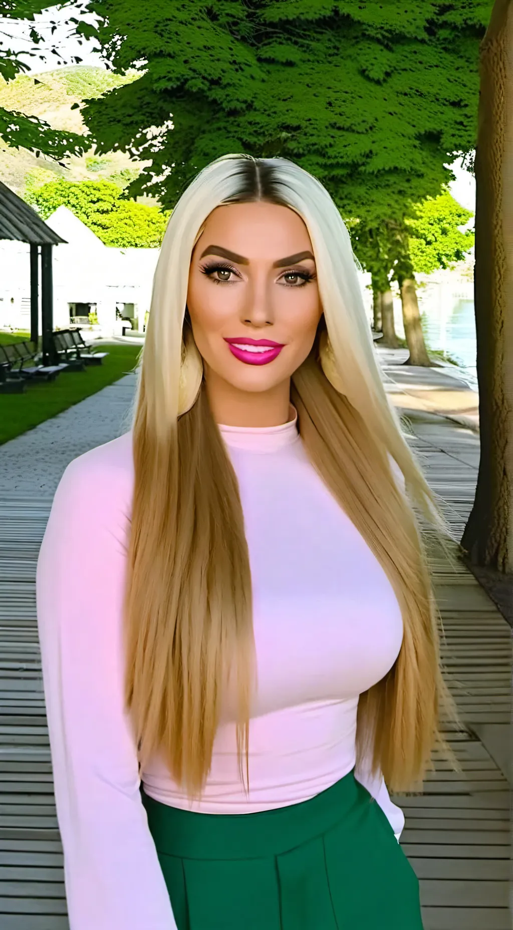 ai character: April Ashton  background