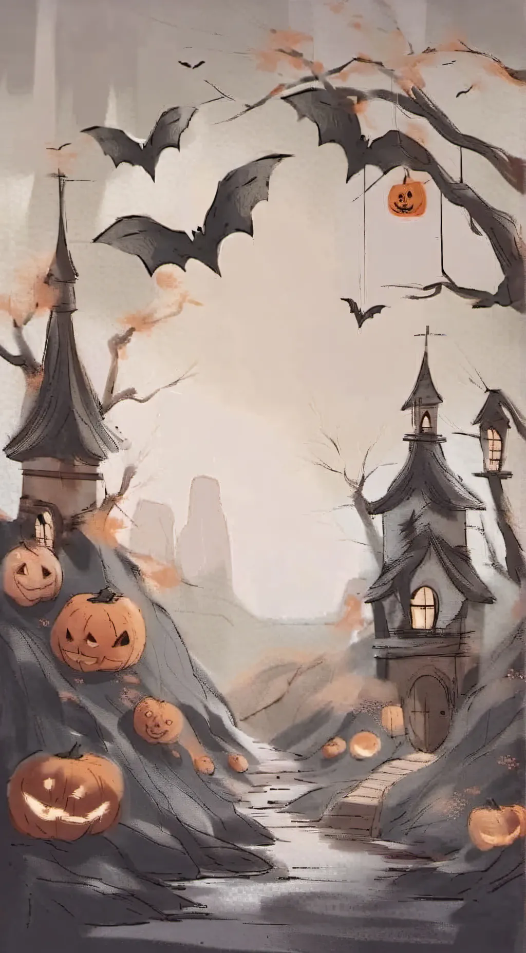 ai character: Halloween forsaken background