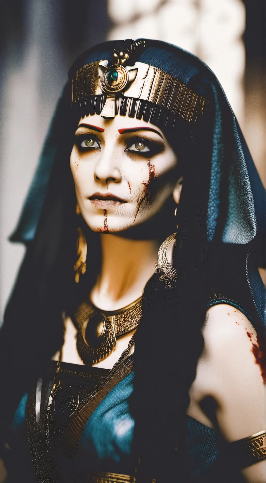 ai character: Zombie Cleopatra background