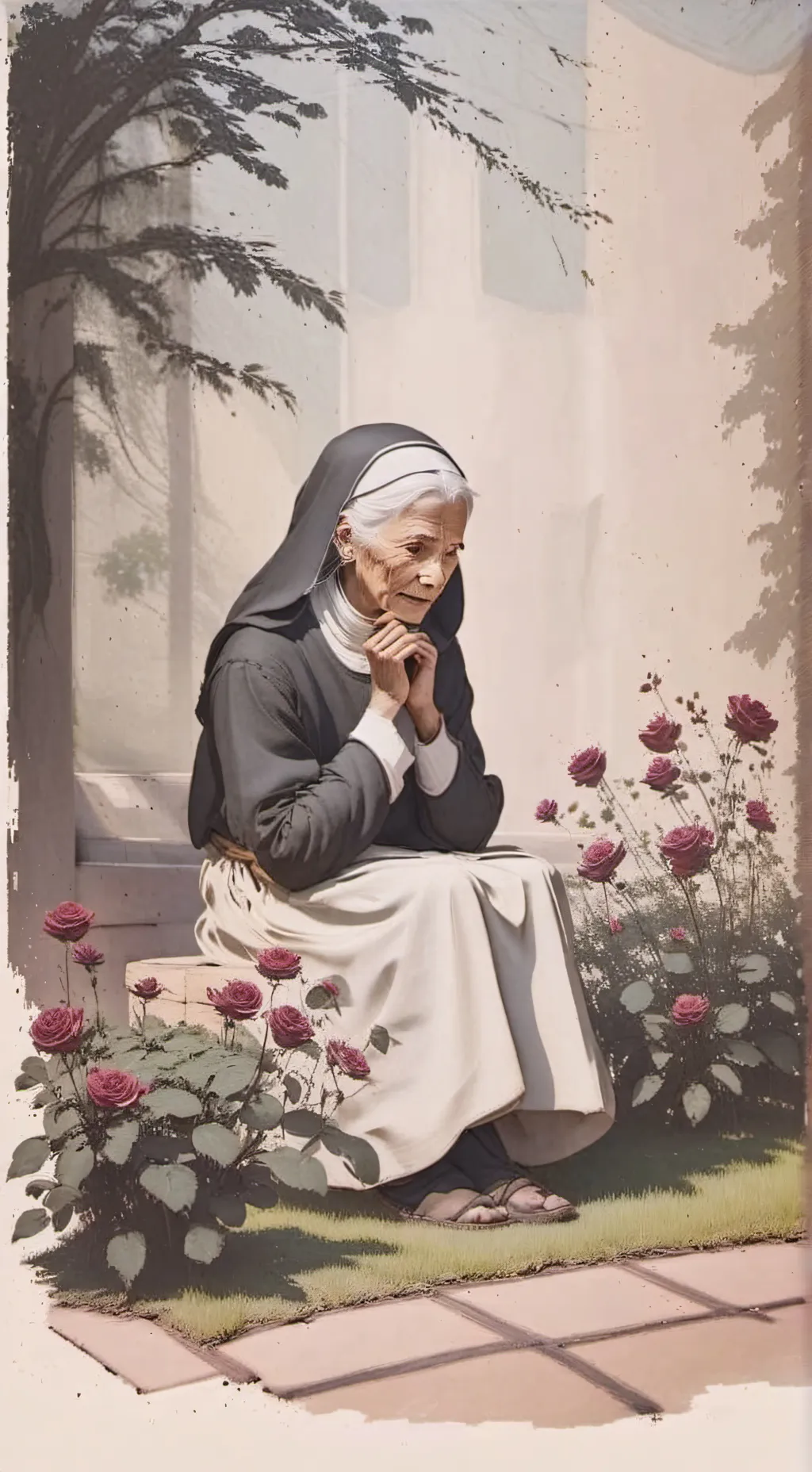 ai character: Sister Kathryn  background