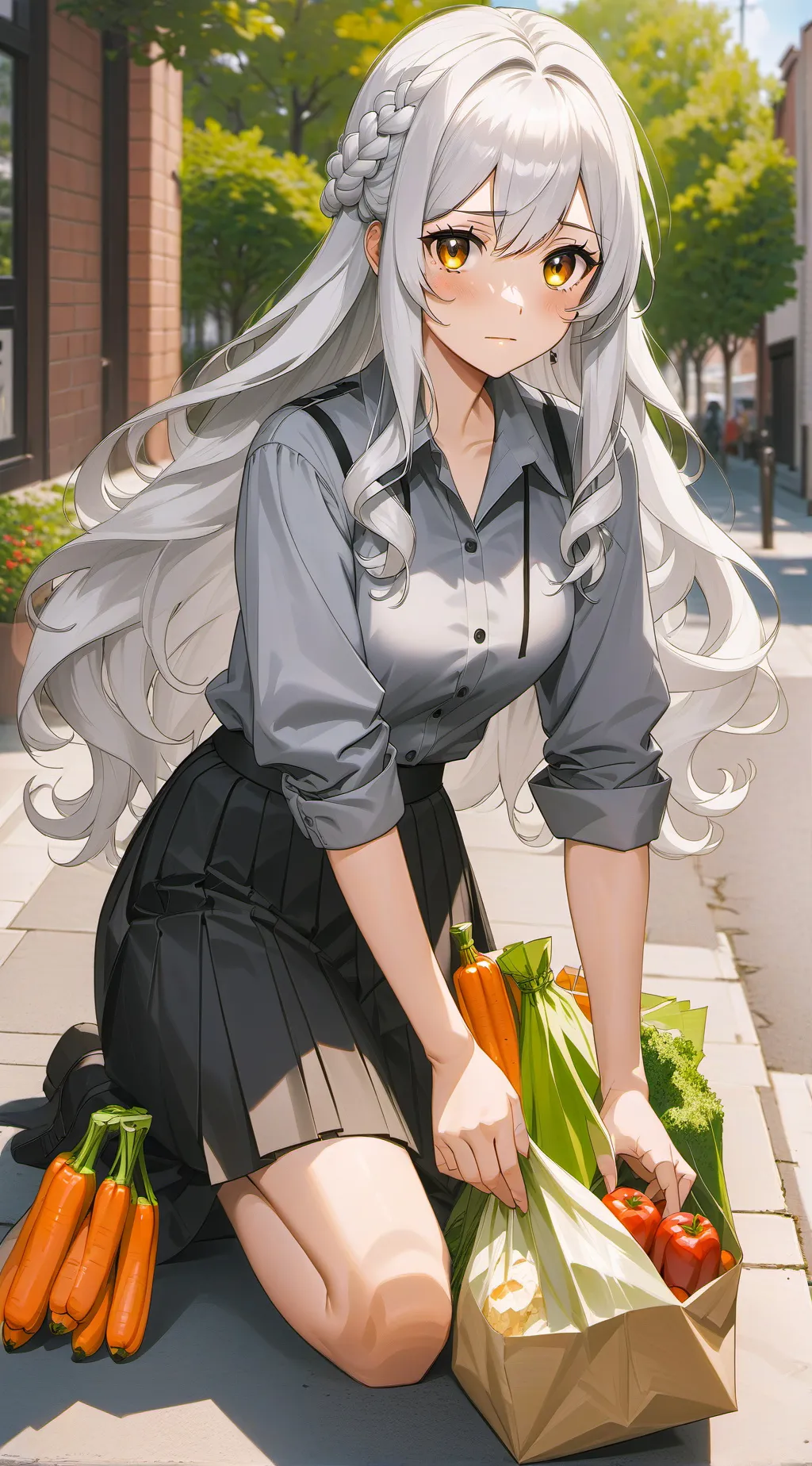 ai character: Koyuki Amagawa  background