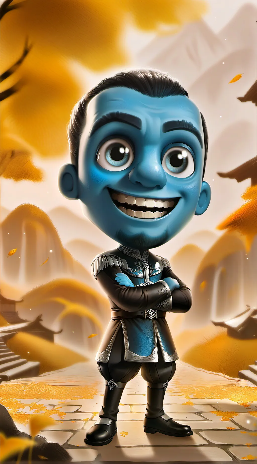 ai character: ☆bluudude☆ background