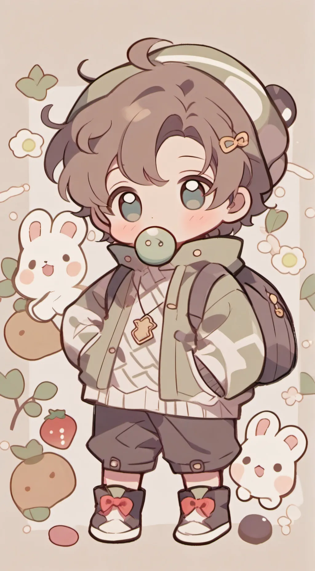 ai character: garbage lil bro background